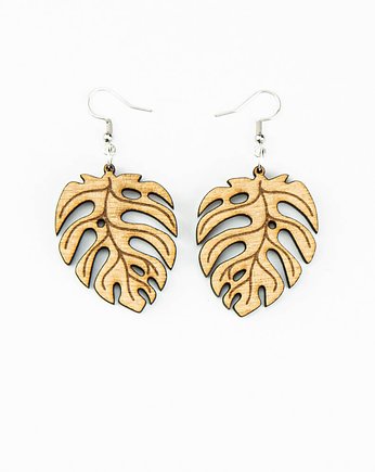 Drewniane kolczyki MONSTERA Aniegre, bewood