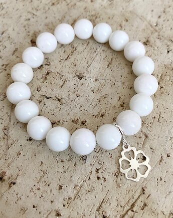 Bransoletka jadeity zawieszka- srebro 925 pozłacane, Coccola JEWELLERY