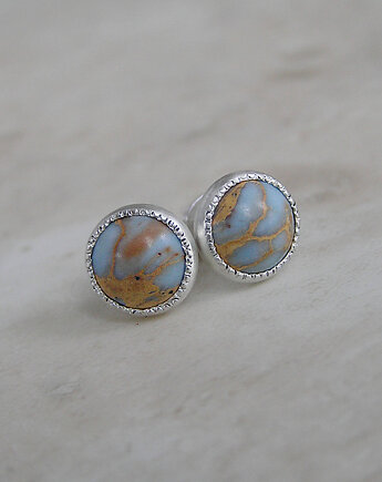 Kolczyki z jaspisami, srebro, Pastelove Jewelry