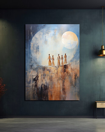 Kobiety Diuny - Obraz na płótnie - Druk, Rama - Impresjonizm, Loft #20, Black Sapphire Art