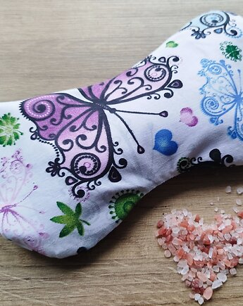 Relaksacyjna poduszka na oczy z solą himalajską, Mariposa
