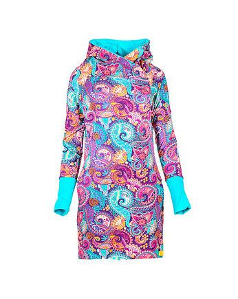 Sukienka z kapturem "Paisley"., Funaticos