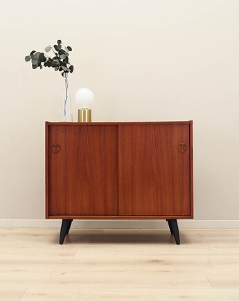 Szafka tekowa, duński design, lata 70, produkcja: Dania, Przetwory design