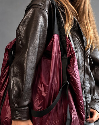 Bordowa torba shopper TWIN Deep Cherry moora x CZAJKOWSKI, moora