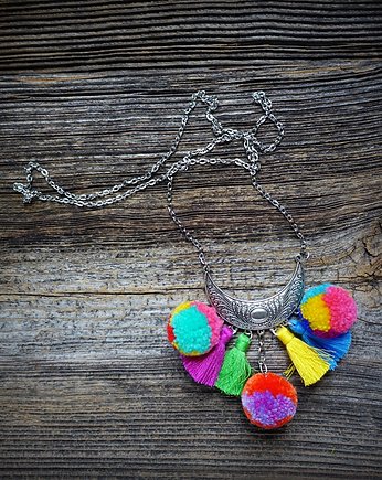 Naszyjnik z pomponami i chwostami, Mró Soutache