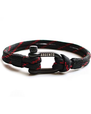 Sportowa Męska bransoletka paracord szekla, Argento akcesoria