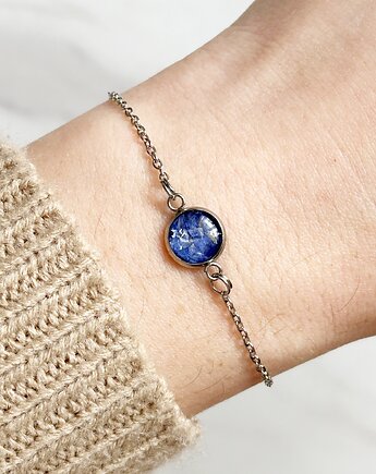 Mała bransoletka z kwiatami w żywicy, Colie