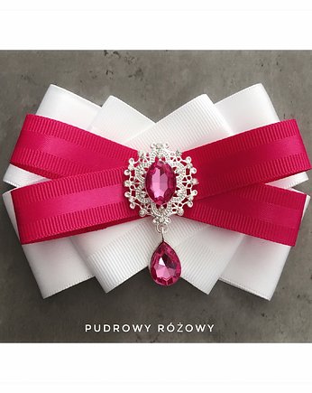 Fuksja z bielą Brosza Wiosenna, Pudrowy Różowy