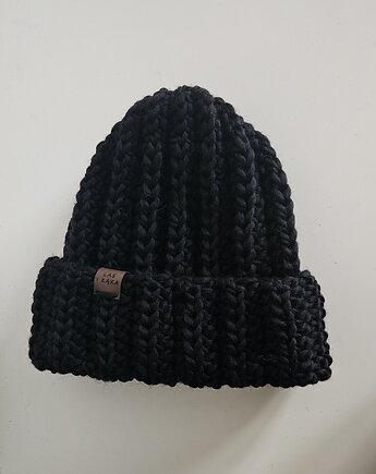 Czapka wełniana w kolorze czarnym, Las i Łąka