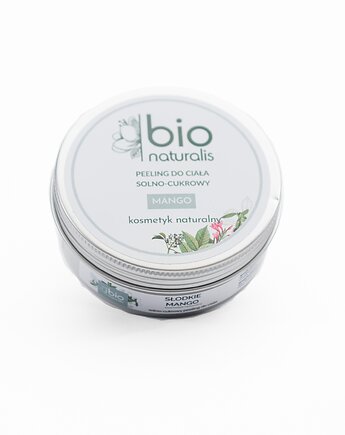 NATURALNY PEELING DO CIAŁA SOLNO-CUKROWY o zapachu SŁODKIEGO MANGO, Bionaturalis