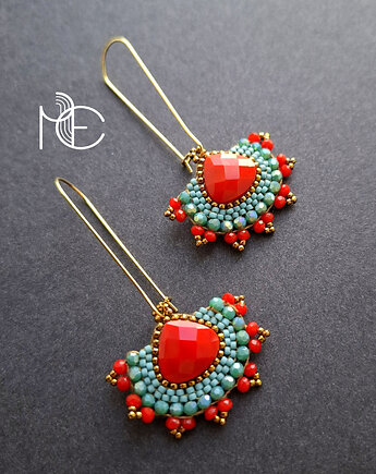 Kolczyki w szkle kolorowym no23, Motywator Eweliny