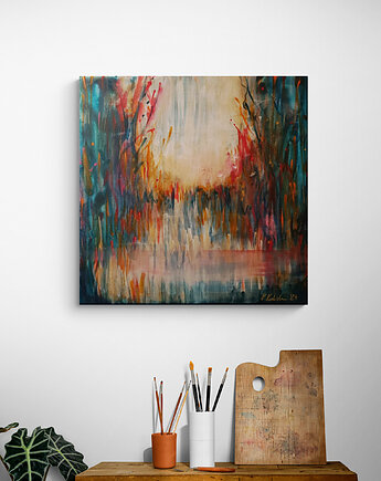 Obraz na zamówienie kupującego - Jesienna aura - 50x50 cm, Kasia Kulicka
