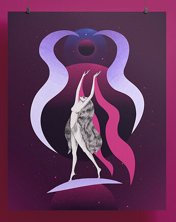 Plakat 40x50 - kolaż - Ascension of the Soul, Natalia Polasik