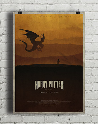 Plakat Harry Potter i Czara Ognia, minimalmill
