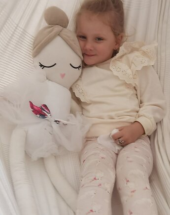 Lalka szmaciana personalizowana XXL 90 cm + zestaw opasek, Little Angels