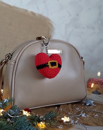 Brelok świąteczny, Brelok serduszko, Upominek świąteczny, EcoToysByNastya