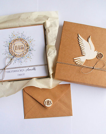 Kartka, personalizacja, pudełko, koperta : delicate, kaktusia