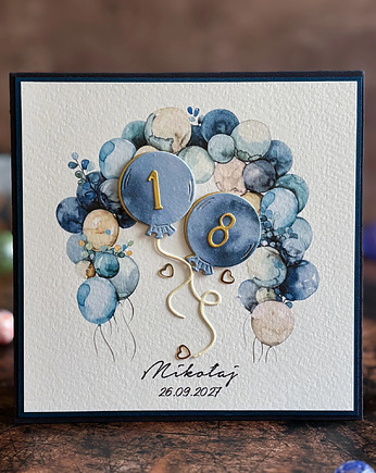 Elegancka Pamiątka 18. Urodzin z personalizacją - BE HAPPY!, BH 47, Anna Art and Crafts