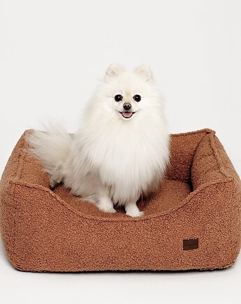 Legowisko Kanapa Boucle Ceglana Premium, Pieski Dwa