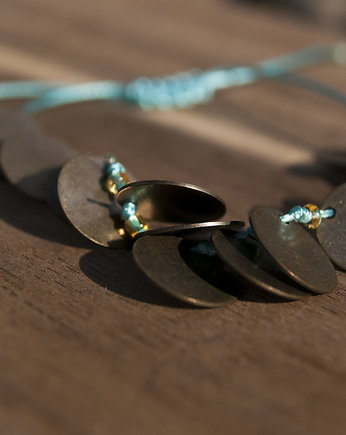 Bransoletka Antique Brass&Desert Sand&Turquoise, Las Manos