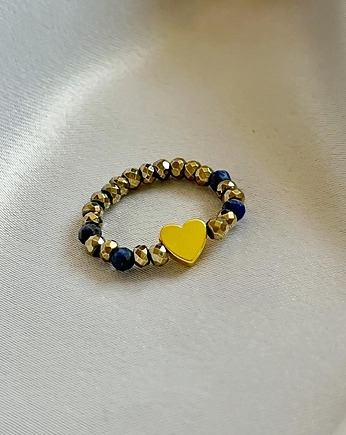 Pierścionek elastyczny BRAVE HEART, Gleeme Jewellery