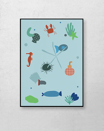 Plakat Świat podwodny, paula dudek