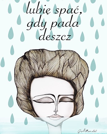 Deszcz- plakat 50x70, goyaroseart