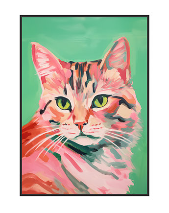 Plakat Różowy Kot, OSOBY - Prezent dla dwojga