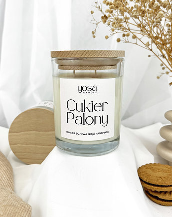 Świeca Sojowa Cukier Palony 190 g, Yosa Candle