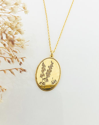 Naszyjnik z ostróżką, horoskop kwiatowy Dzień Mamy, Anemon Atelier