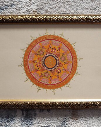Obrazek orientalna mandala ORANGE, ka.linea