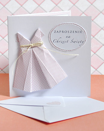 Zaproszenie na Chrzest Święty dla dziewczynki, Gosia Sendlewska