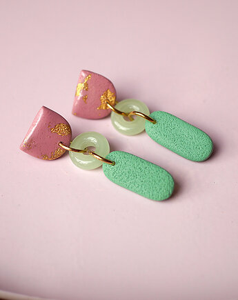 Lekkie kolczyki z glinek i żywicy, MODELINOVA