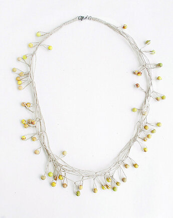 Yellow Balls Naszyjnik lniany, galeria nuit