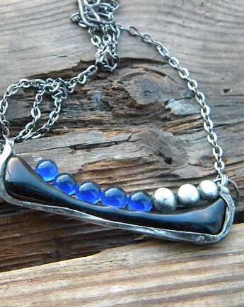 Cobalt orbs  - naszyjnik, Beata Trotter