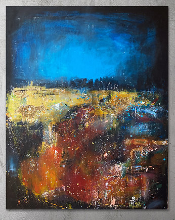 AMBIENCE - Obraz 100x80 cm, Bleuet Angelika Rejnowicz
