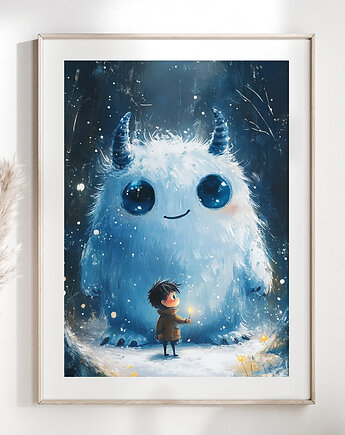 Plakat Niebieski stworek III, Manon