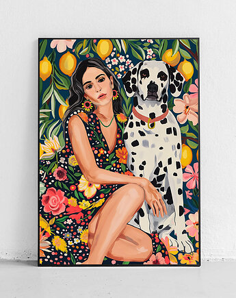 Plakat Ona i dalmatyńczyk w raju, Harvest Maison