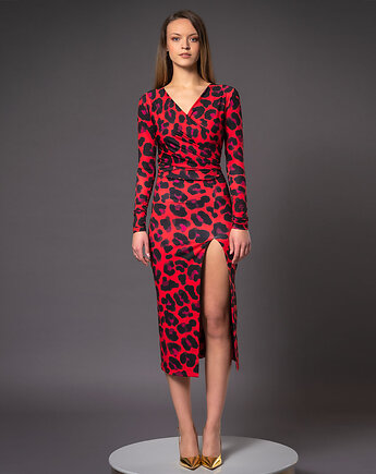 Dopasowana wielofunkcyjna sukienka z rozporkiem - Marika Solar Tropic, milita nikonorov