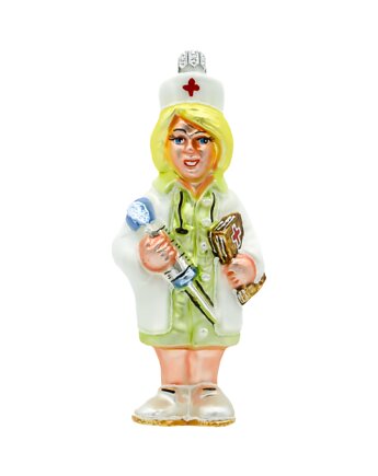 Bombka choinkowa: Pielęgniarka w blond włosach, Syn Bombkarza