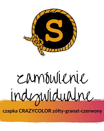 CRAZYCOLOR  czapka  na zamówienie, sploteka