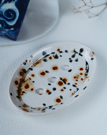 Mydelniczka ceramiczna KROWA, rękoczyny