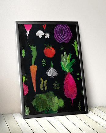 Warzywnik grafika 100x70 cm, Anita Tomala