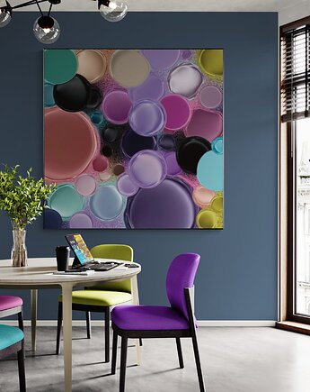 Chromatic Puls #6, autorski graficzny obraz, AAS Art Studio