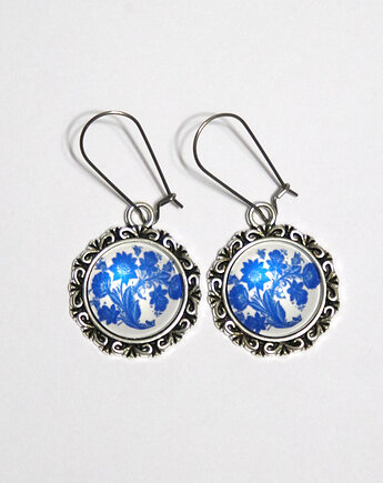 Kolczyki - Kafelki, kwiaty -  wiszące, yenoo