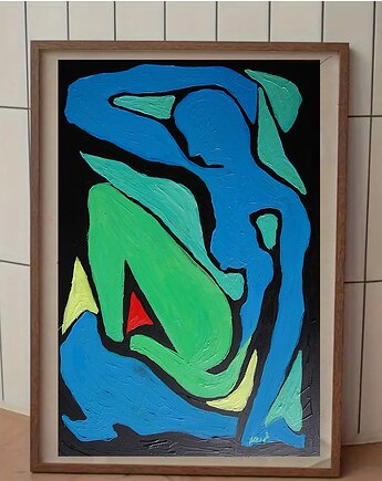 Obraz ręcznie malowany fowizm Henri Matisse style taniec  silnie działa, alice oil on canvas