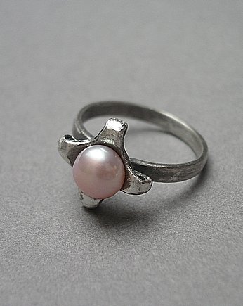 Pearl powder pink - pierścionek, Katia i krokodyl
