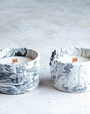 Zestaw 2 świeczek Black Rose Midi, Esti