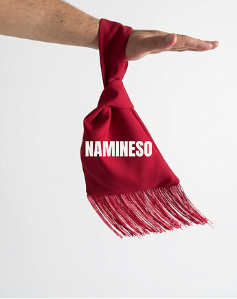 Czerwona torebka z frędzlami Japanese Knot Namineso Drape, Namineso