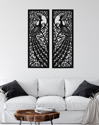 DEKORACYJNE PANELE AŻUROWE, PAW, SECESJA, ART NOUVEAU, DEKORACJA ŚCIENNA 3D, , ORNAMENTI